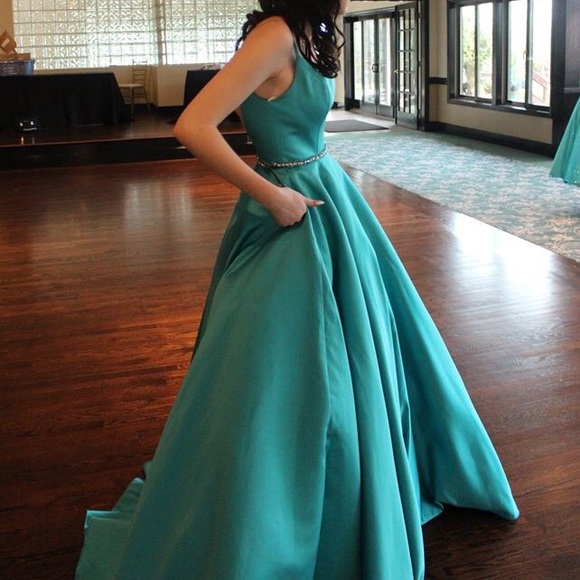 Blue Prom Dress - Picture 1 of 4